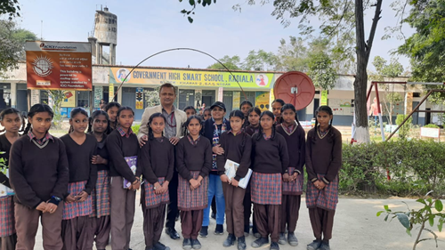 Organized seminar for teenagers at Government Smart High School Radyala